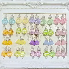 【コネクターセット大容量】ハンドメイド　ビーズ　夏ピアス　イヤリング　チャーム