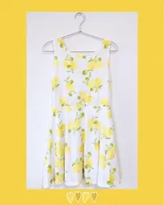レモン　夏　ノースリーブ　ワンピース　WEGO ウィゴー　DISPARK