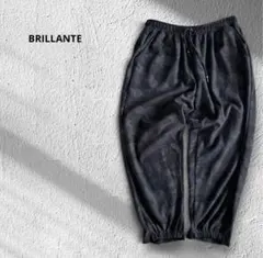 BRILLANTE ブリランテ　迷彩柄　黒　クロップドパンツ　グレー　M〜L