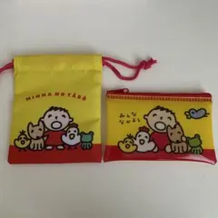 サンリオキャラクターズ フラットポーチ みんなのたあ坊 セリア