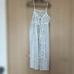 【しまむら】美品！SALEレース2wayキャミワンピース &ジレホワイトMサイズ