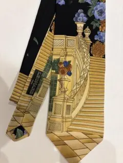 極美品】LEONARD ネクタイ 和モダン 希少 お洒落 花 アート レア 