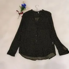 KUT ドット柄 長袖チェニック　 Lサイズ