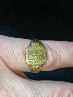 UK VINTAGE HG&S GOLD シグネットリング - メルカリ