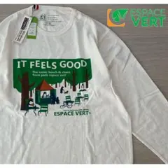 新品 エスパスヴェール 長袖Tシャツ ロンT ホワイト XL