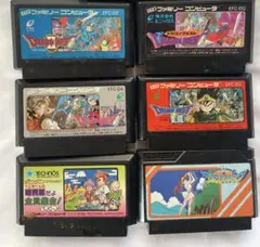 ファミコンソフト ドラゴンクエスト I・II・III・IV まとめジャンク品