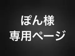 ぽん様専用ページ