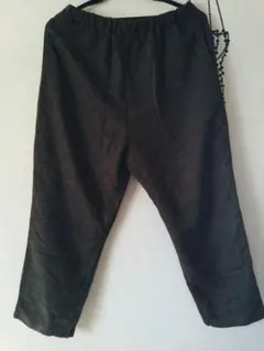 Samansa Mos2 サマンサモスモス ウール混テーパードパンツ ブラウン