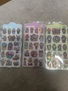 ⭐︎ラブブ ボンボンドロップシール 3枚セット⑦