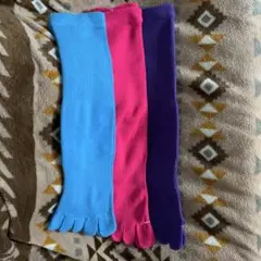 5本指　綿ソックス　25〜27 3足