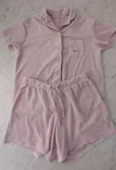 ユニクロ　スヌーピー　エアリズム　パイル　パジャマ　ルームウェア　ピンク