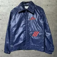 80s ヴィンテージ　adidas アディダス  ナイロン ジャケット ネイビー