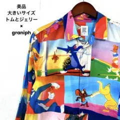 美品　大きいサイズ　トムとジェリー　graniph シャツ