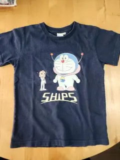 SHIPS ドラえもん 半袖Tシャツ ネイビー 120のサムネイル
