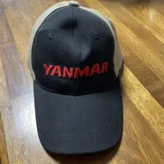 YANMAR キャップ黒／ベージュ