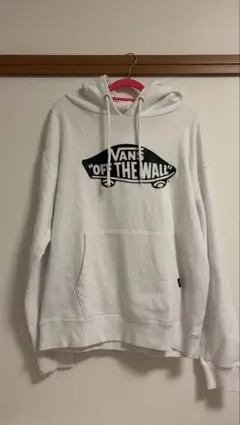 Vans ホワイト フード付きパーカー