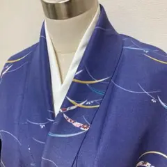 KN7325 洗える着物 小紋 身丈166cm ポリエステル 化繊 トールサイズ