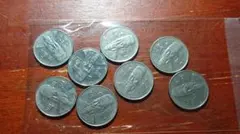 韓国硬貨 100ウォン 8枚セット コレクション用（年号写真参照）のサムネイル