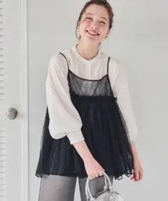 【未使用品】titivate ティティベイト　ボリュームチュールキャミソールのサムネイル