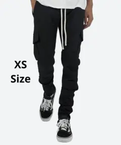 mnml ZIP CARGO DRAWCORD PANTS / BLACK10