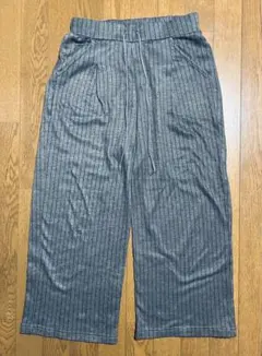 値下‼️【古着】ストライプ柄 イージーパンツ　ウエストゴム・紐仕様