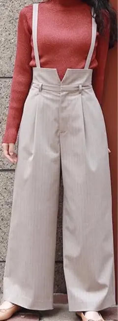 ストライプ オーバーオール