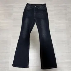 ブーツカットデニム・フレアデニム ダークブルー