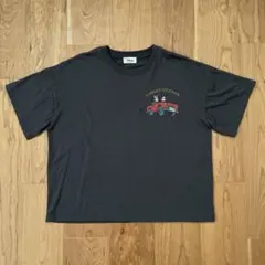 Tシャツ ミッキーマウス ミニーマウス グレー サイズL 赤い車 スポーツカー