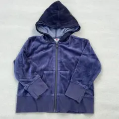 CALMIA フード付きパーカー 100cm ネイビー