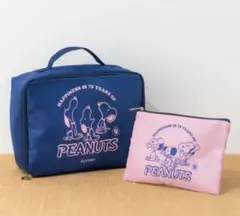 ♬【新品】SNOOPY スヌーピー トラベルポーチ2点セットのサムネイル