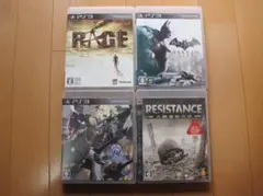 ＰＳ３ソフト４枚セット　RAGE 他