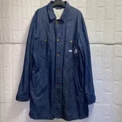 LEE AH MURDERZコラボ　ロングデニム　Ｌサイズ ブルー　麻混　古着