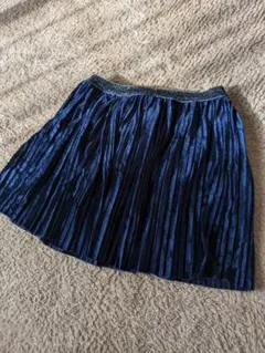 プリーツスカート　ベロア