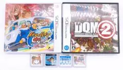 【13693】３DSゲームソフト イナズマイレブン 大乱闘スマブラ ６点セット