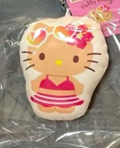 新品タグ付未開封☆ ハローキティ　日焼け　クッションキーホルダー