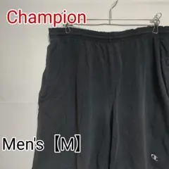S189【US輸入】Champion　ショートパンツ【メンズМ】ブラック