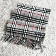 BURBERRY LONDON バーバリー マフラー ノバチェック グレー