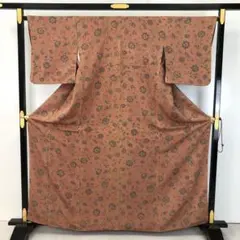 小紋 花柄模様 縮緬 KK-2403