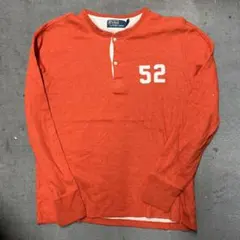 Polo by Ralph Lauren オレンジヘンリーネックカットソー　L