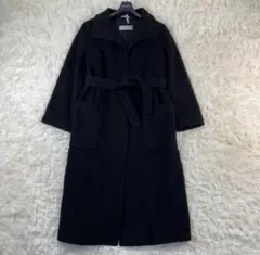 マックスマーラ ロングコート 銀タグ 黒 マックスマーラ 黒ロングコート マックスマーラ ロングコート 銀タグ