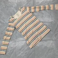 heart market ボーダー Tシャツ 長袖 マルチカラー Lサイズ