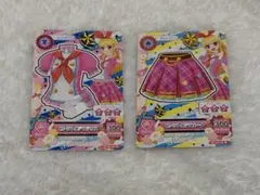 アイカツ カード ピンクトルテブラウス ピンクトルテスカート