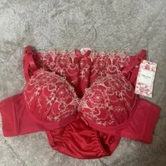 tutuanna 赤 B70 ブラジャーショーツセット