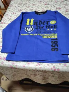 ACTION KID'S 青 、裏起毛トレーナー 140