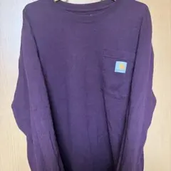 Carhartt 長袖 ポケットTシャツ パープル