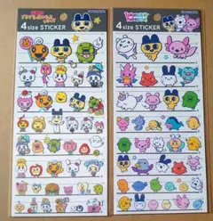 たまごっち 4size STICKER 4サイズ ステッカー シール 2種各1枚