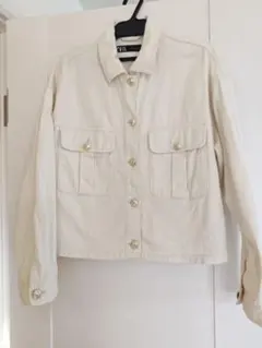 ZARA クリーム色 ジャケット