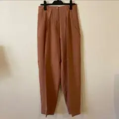 Jasmi Silk スラックス　シルク　オレンジ　ピンクベージュ　M　長ズボン