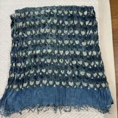 onabake ブロックプリント　ストール　ルクツル