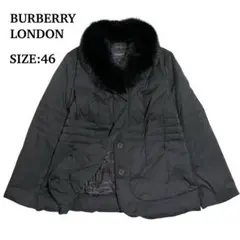 ✨未使用級 バーバリーロンドン ダウンジャケット ラビットファー着脱可能 ✨未使用級 バーバリーロンドン ダウンジャケット ラビット